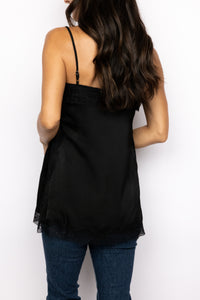 Livia Lace Split Hem Camisole Top