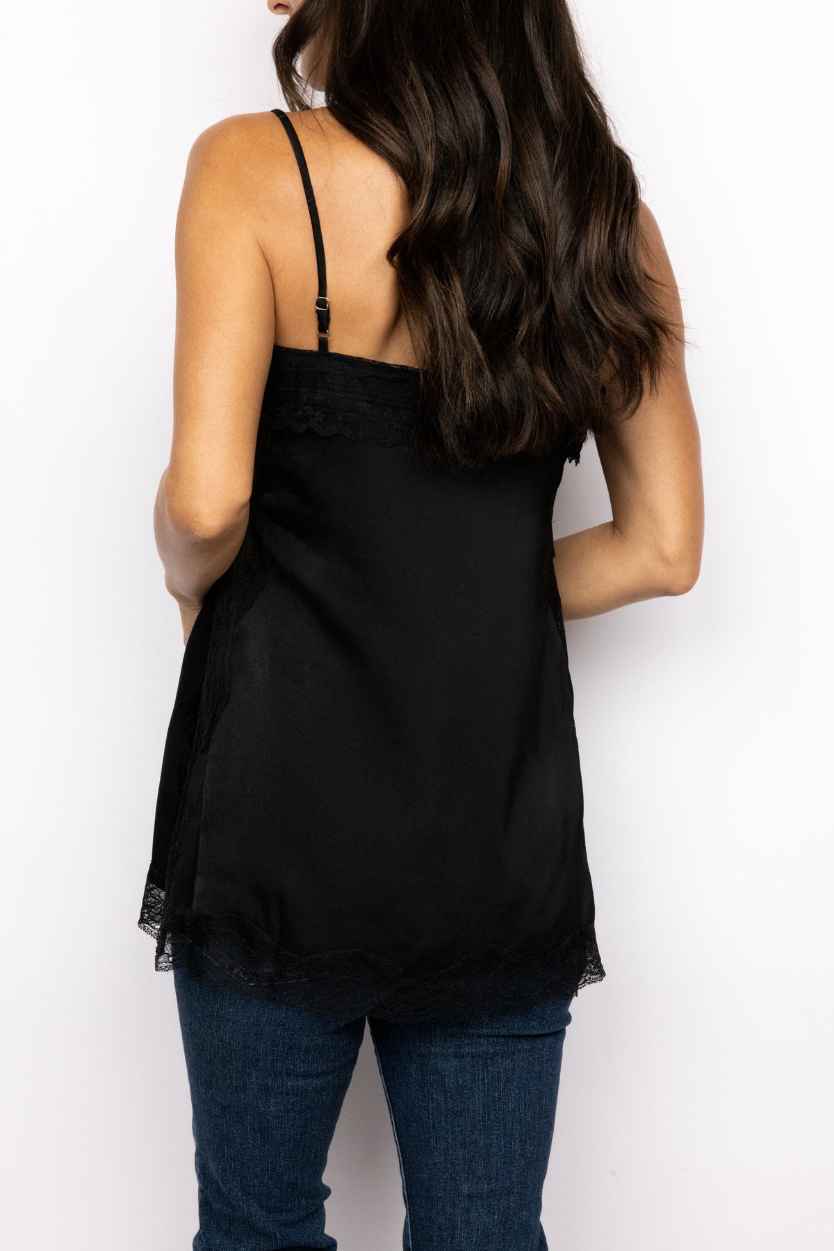Livia Lace Split Hem Camisole Top