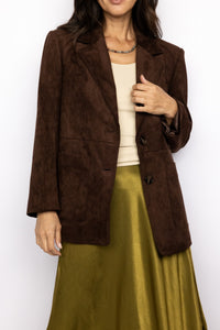 Suede Blazer Jacket