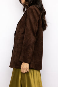 Suede Blazer Jacket