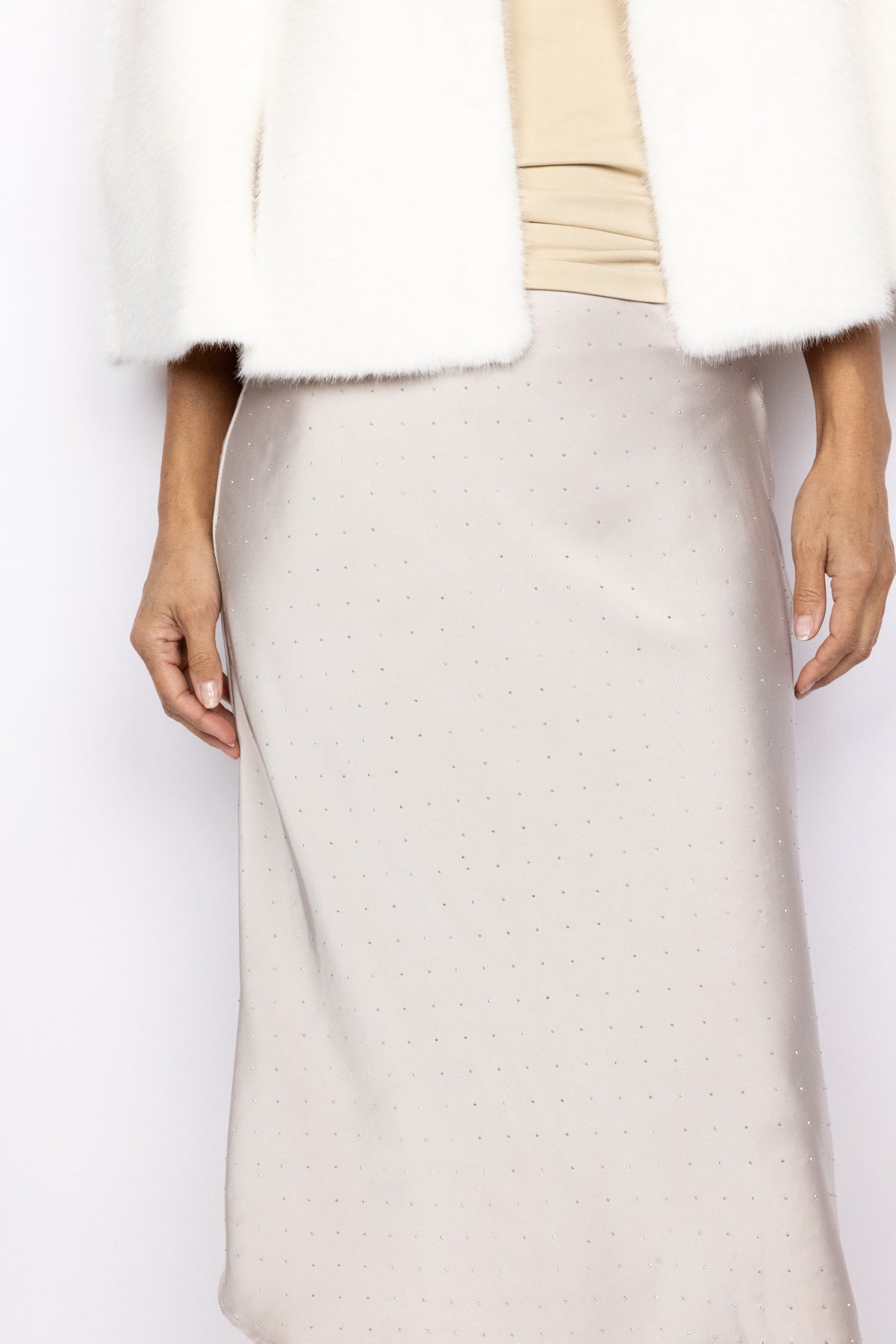 Satin Midi Skirt