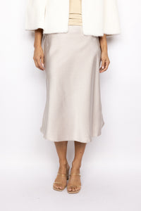 Satin Midi Skirt