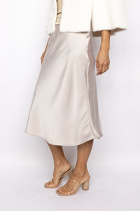 Satin Midi Skirt