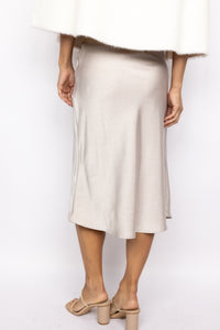 Satin Midi Skirt
