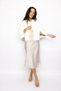 Satin Midi Skirt