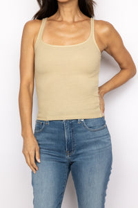Olsen Scoop Neck Rib Tank