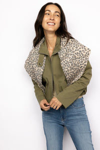 Zip Up Bubble Hem Jacket