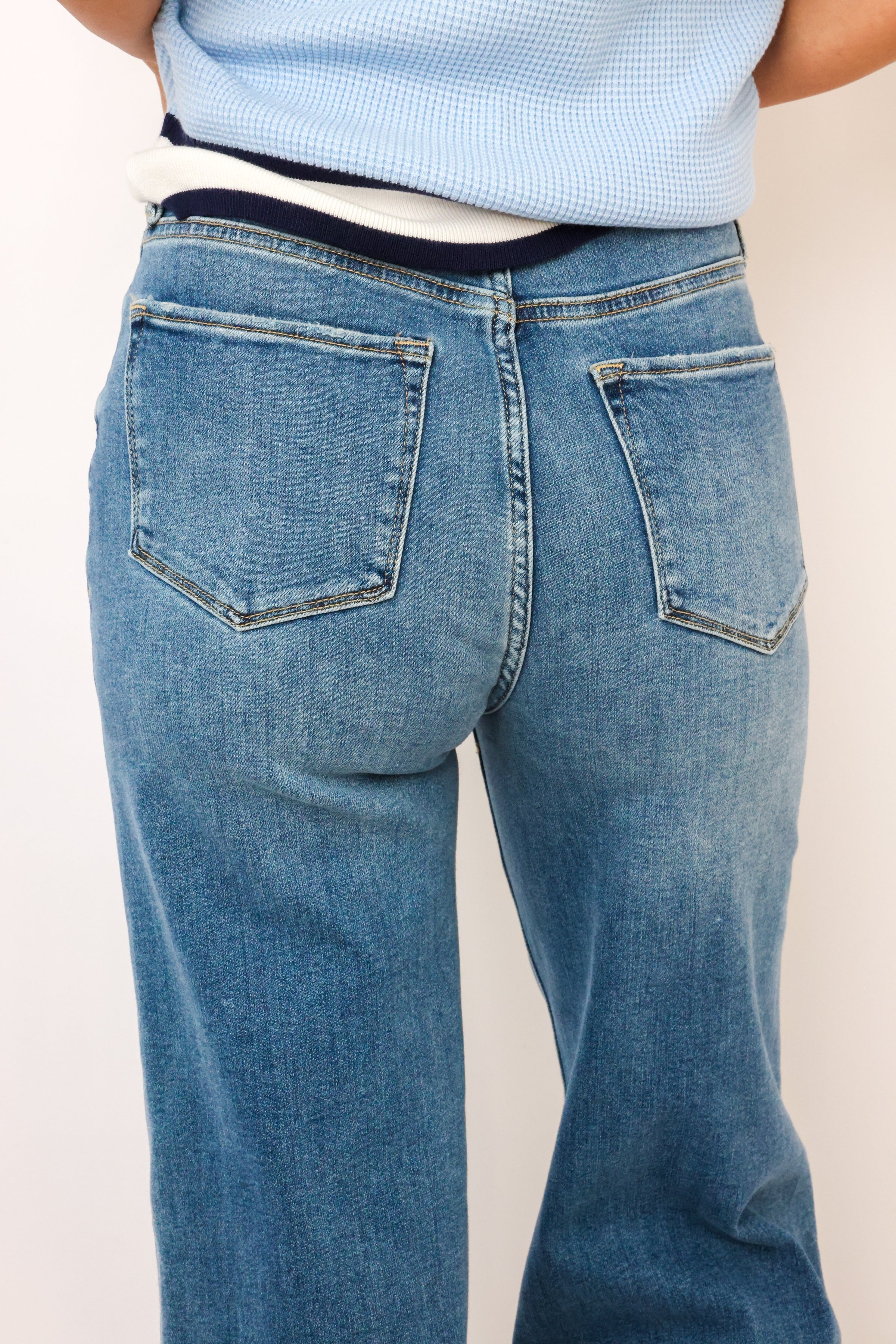 Dear John Fiona High Rise Wide Leg Jeans
