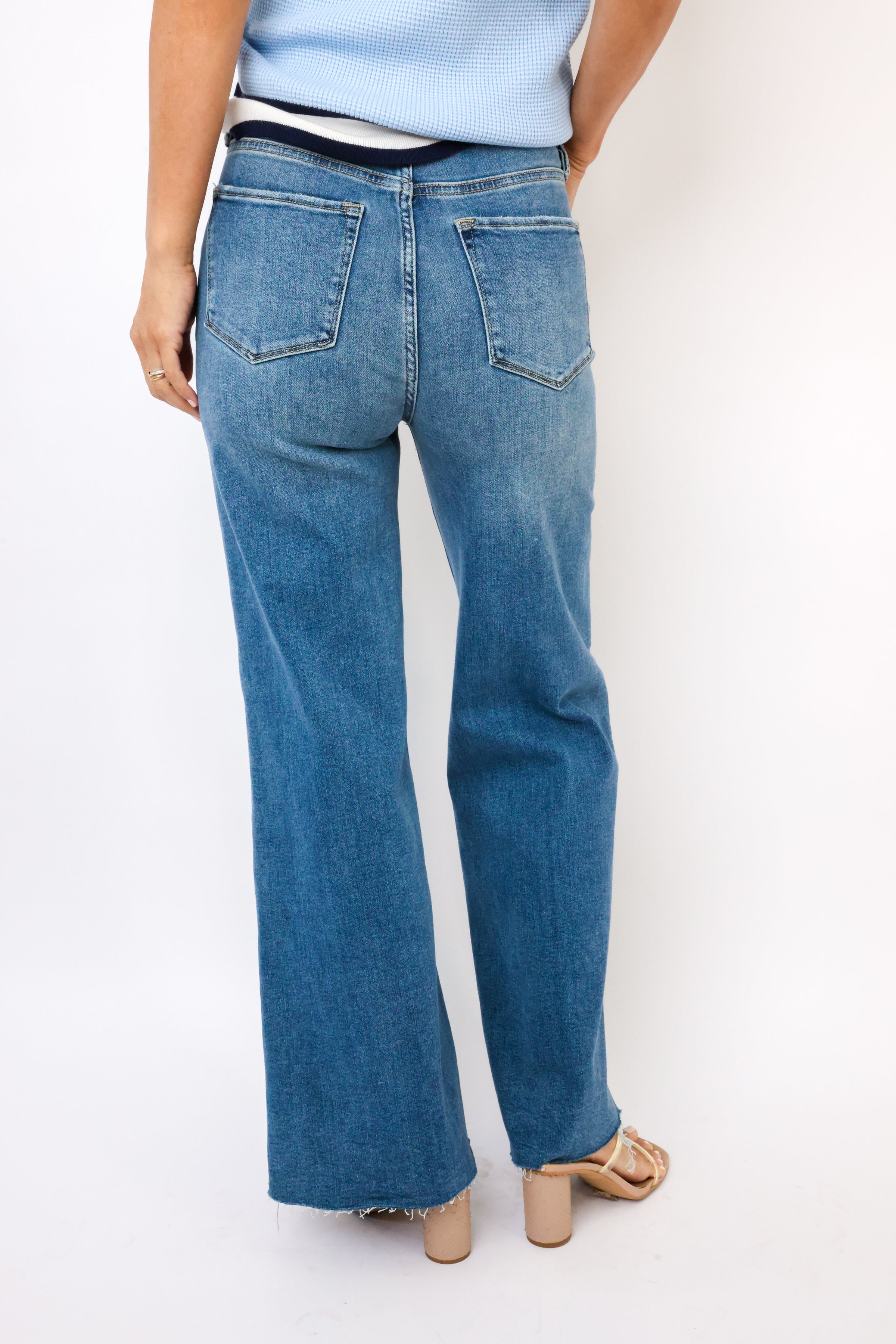 Dear John Fiona High Rise Wide Leg Jeans