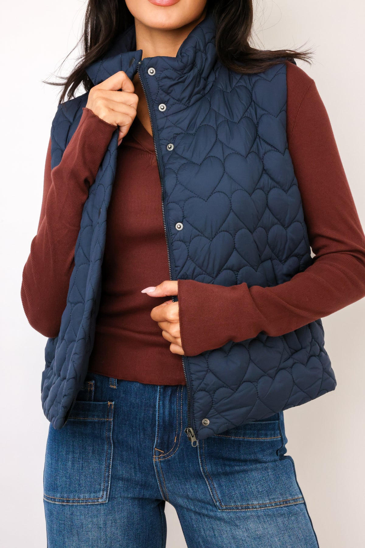 J.Society Heart Puffer Vest