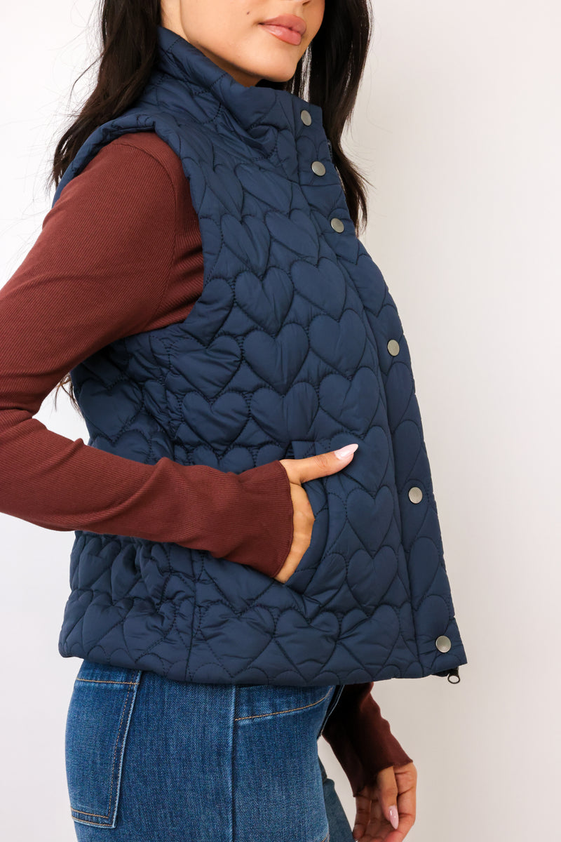 J.Society Heart Puffer Vest