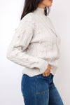 Ribbed Cable Knit Sweater