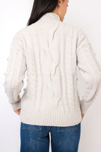 Ribbed Cable Knit Sweater