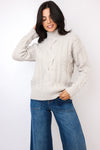 Ribbed Cable Knit Sweater