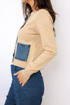 J.Society Denim Pocket Cardigan