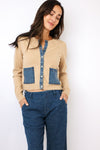 J.Society Denim Pocket Cardigan