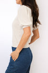 Michael Stars Quinn Puff Sleeve Ribbed Top