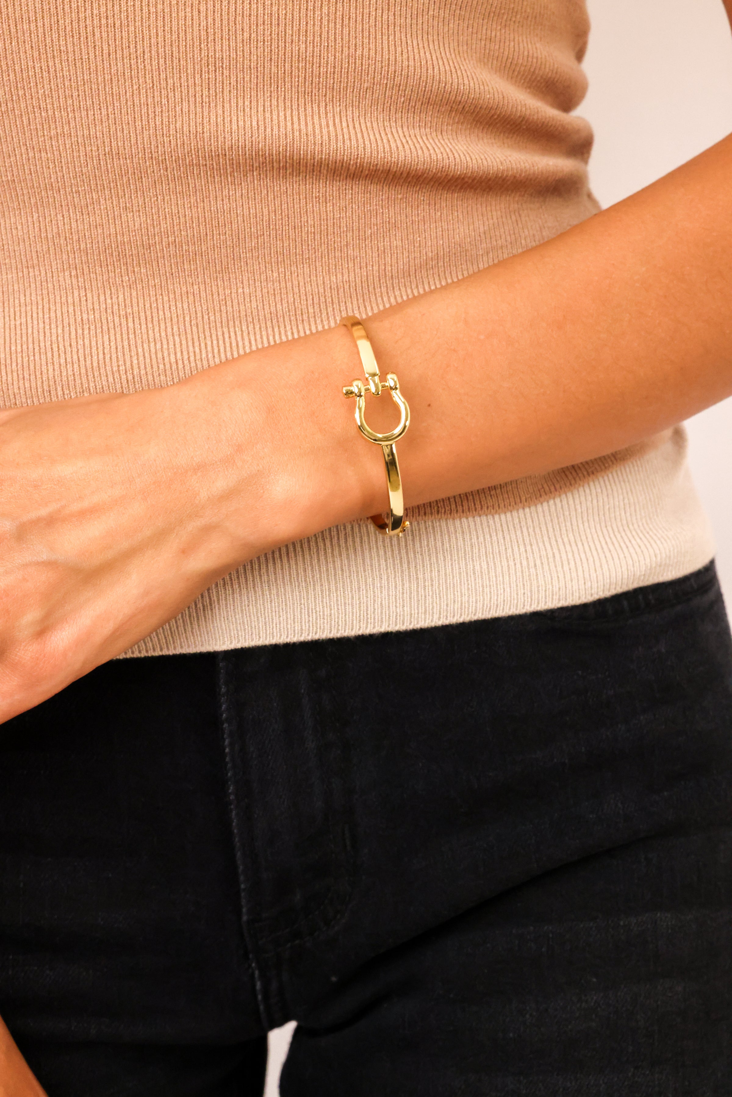 Stirrup Clasp Bracelet