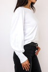 Smocked Cuff Shirred Long Sleeve