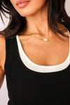 Small Herringbone Pearl Necklace