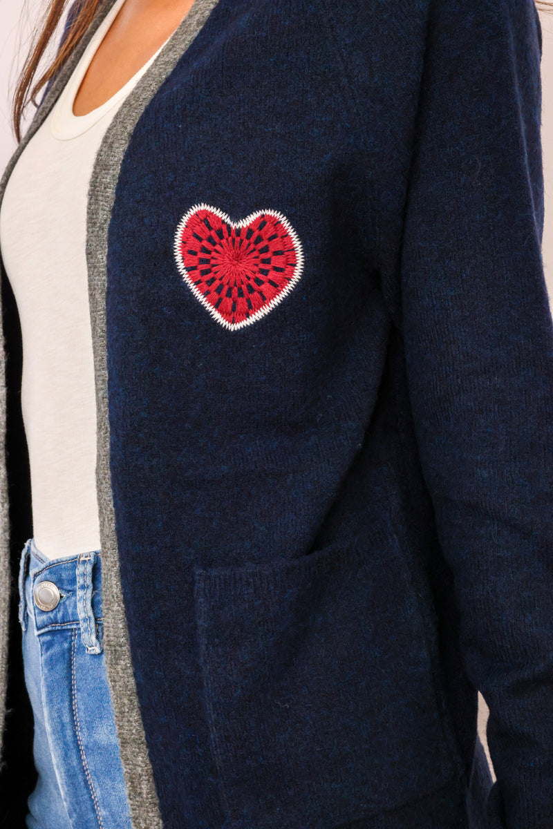 Color Block Cardigan