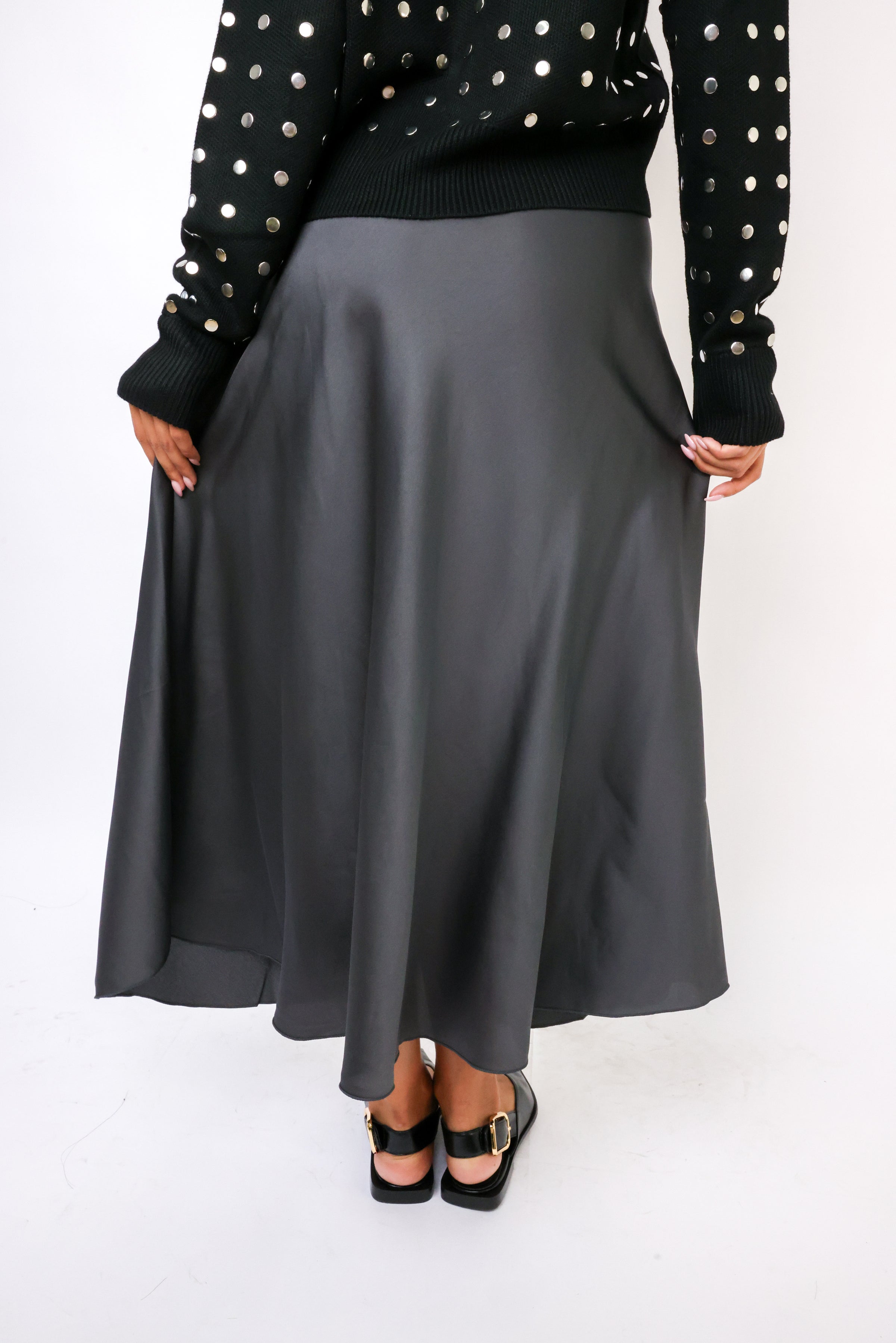Venti6 Solid Maxi Skirt