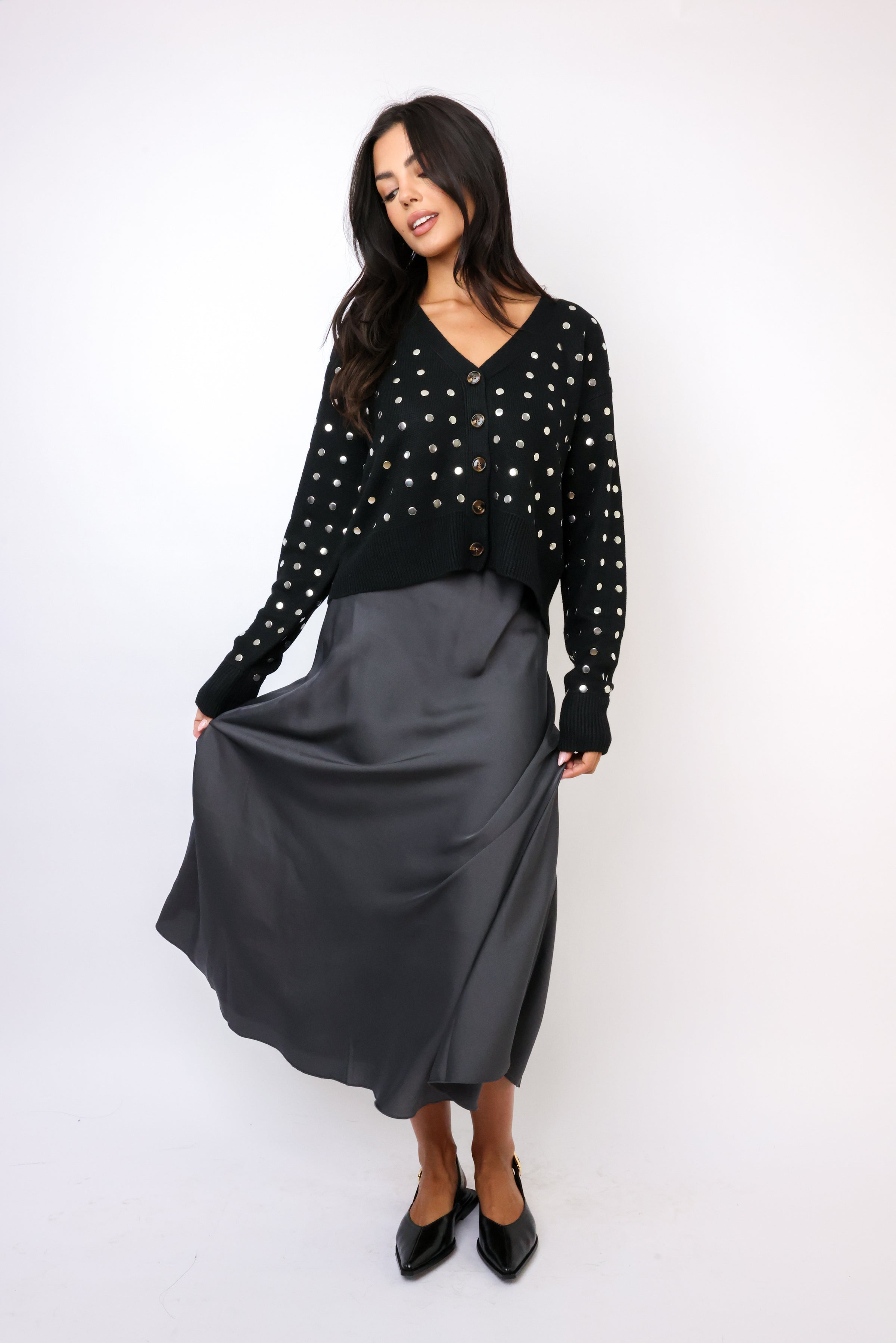 Venti6 Solid Maxi Skirt