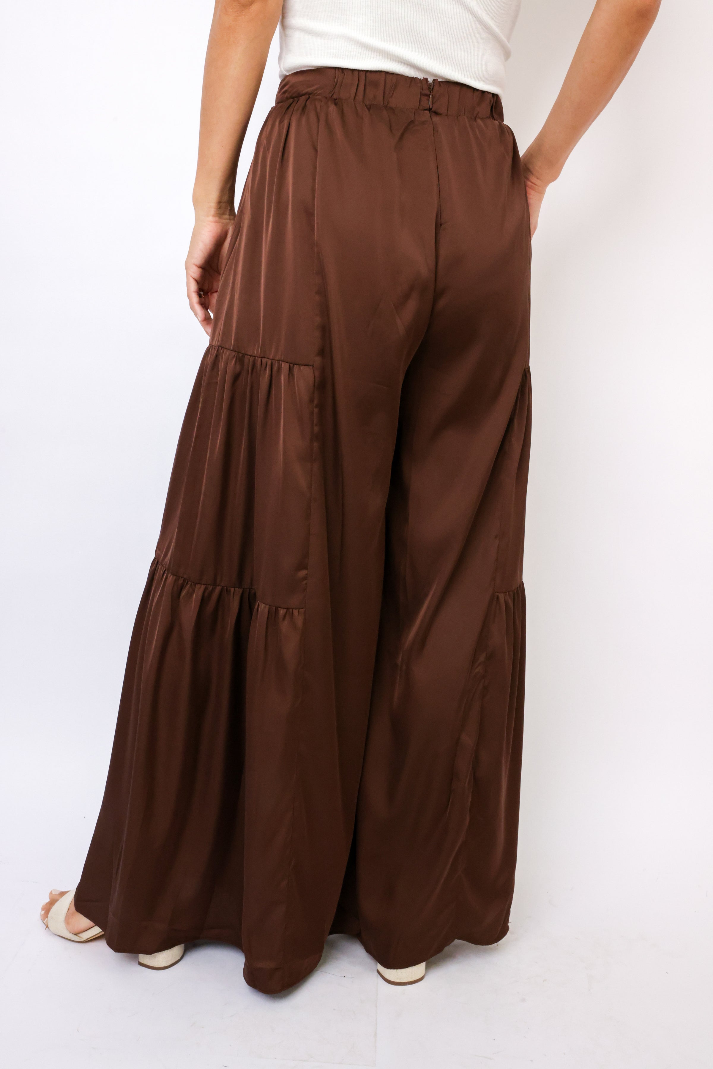 Wide Leg Ruffle Pant