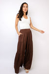 Wide Leg Ruffle Pant