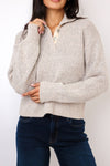 Nova Snap Front Henley Sweater