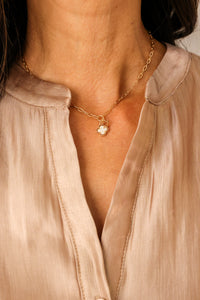 Double Clover Charm Necklace