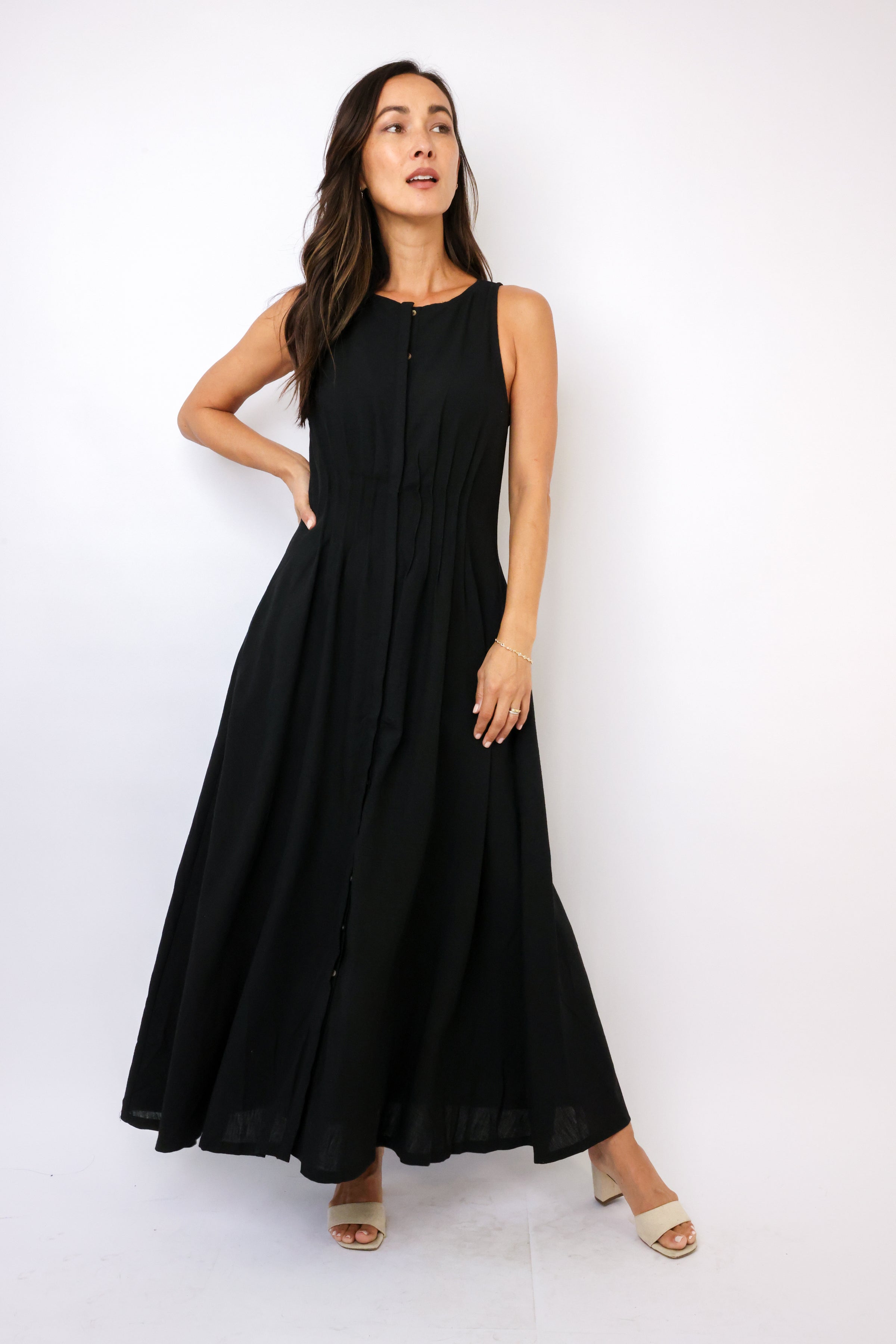 THML Sleeveless Maxi Dress