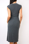 That's A Wrap Rib Midi Dress