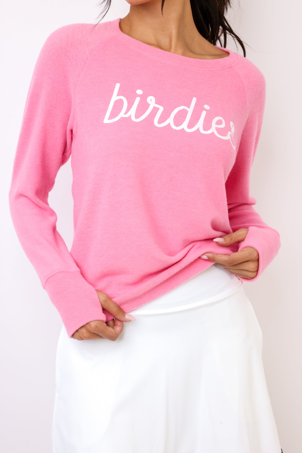 Birdies Lightweight Brushed Fleece Pullover Sweater