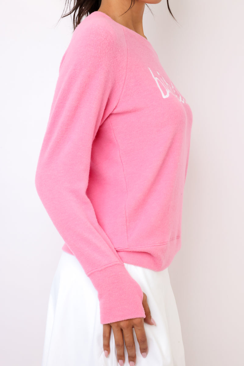 Birdies Lightweight Brushed Fleece Pullover Sweater
