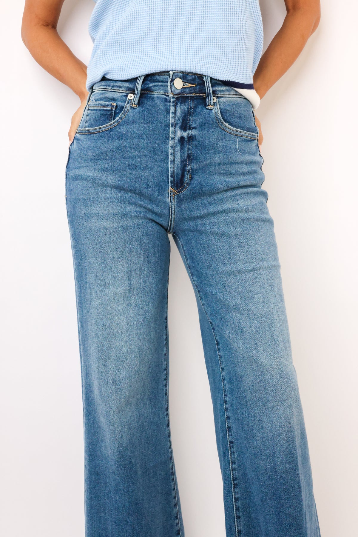 Dear John Fiona High Rise Wide Leg Jeans