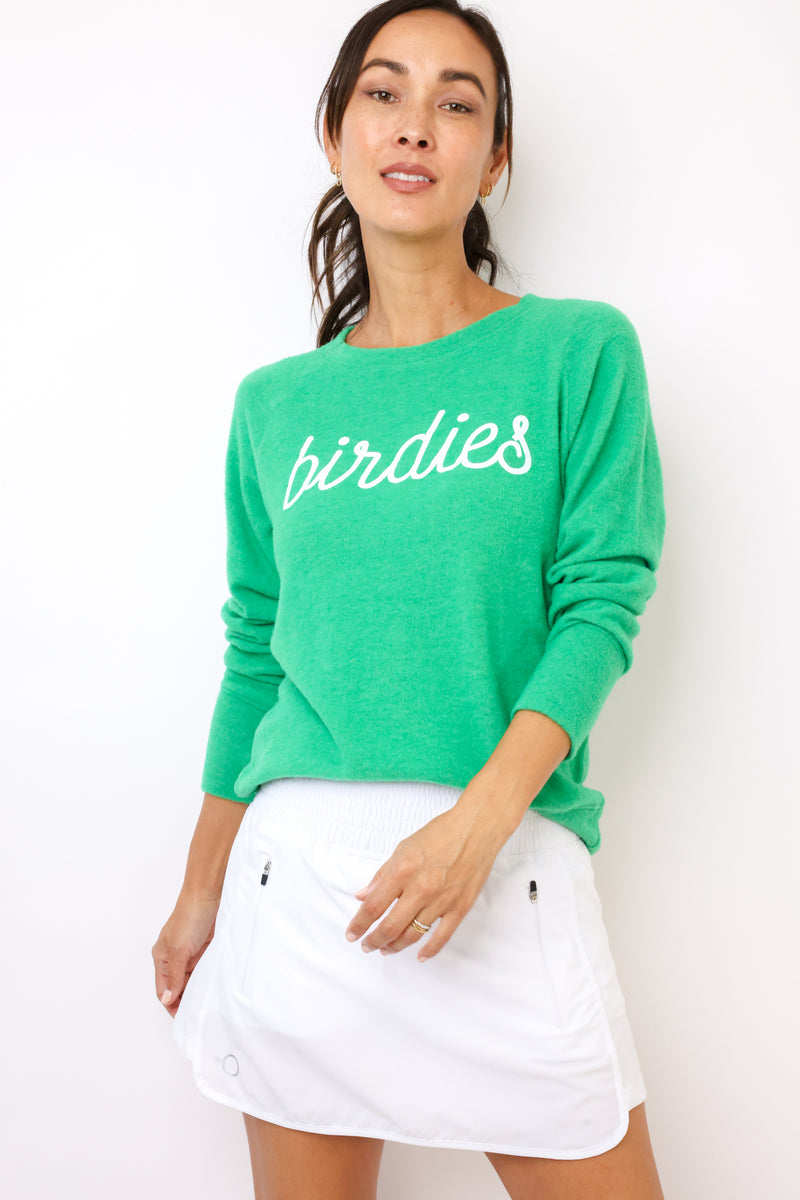 Birdies Lightweight Brushed Fleece Pullover Sweater