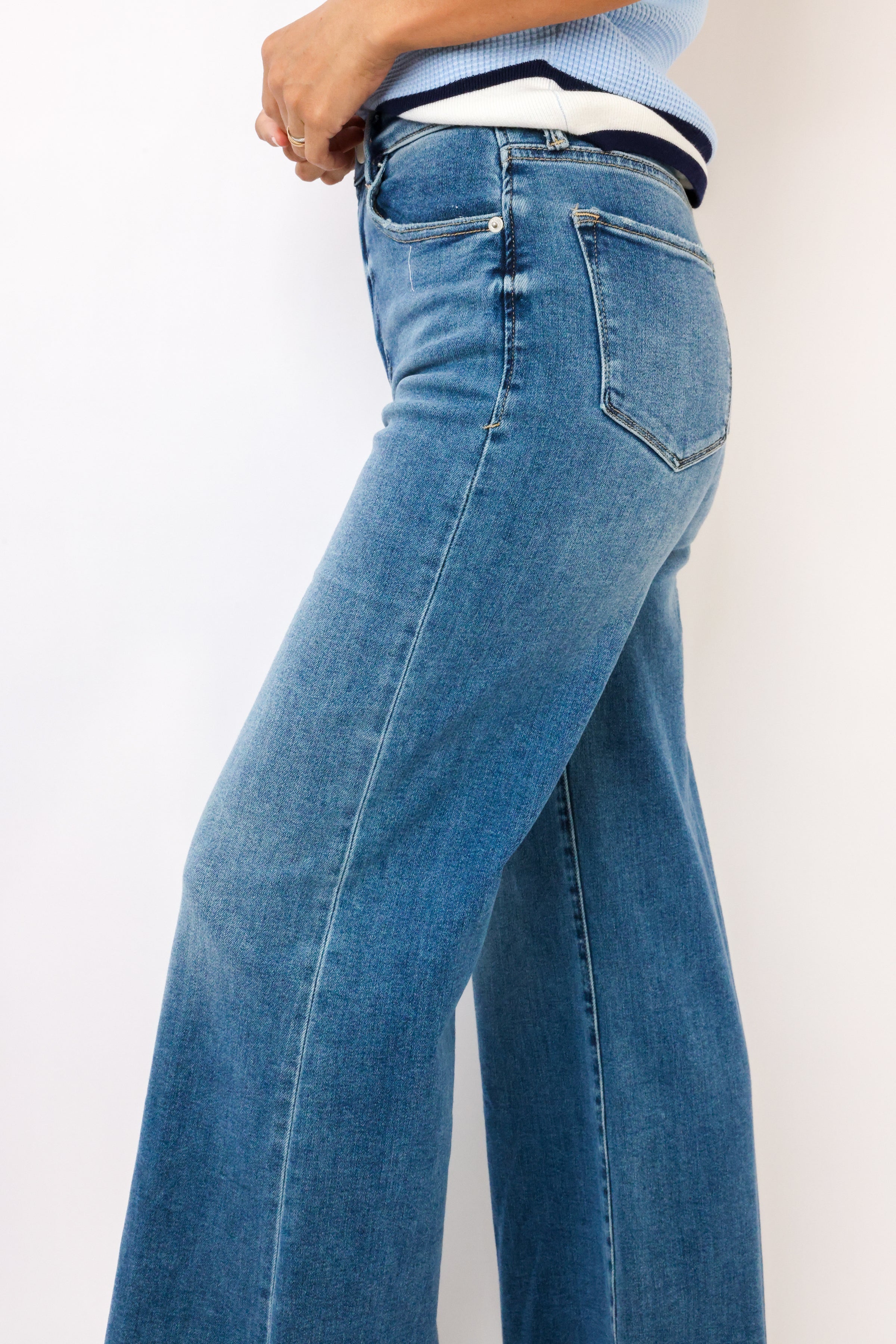Dear John Fiona High Rise Wide Leg Jeans