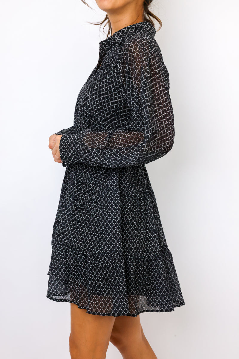 MinkPink Lydia Tiered Shirt Dress