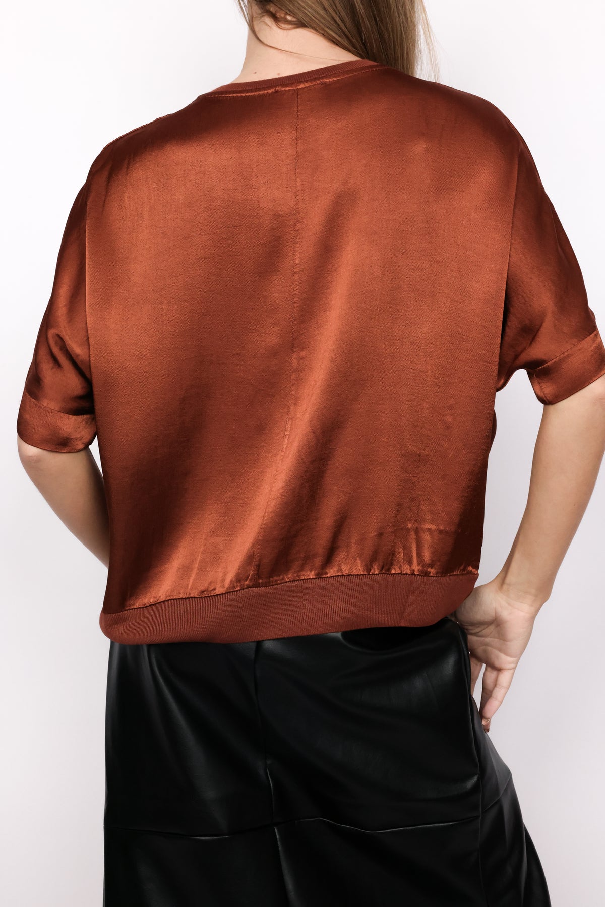Silky Short Sleeve Top