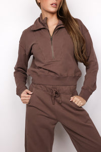 Double Zip Funnel Neck Pullover