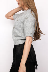 Bloom Embellished Knit Sweater