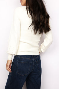 Pearl Trim Long Sleeve Sweater