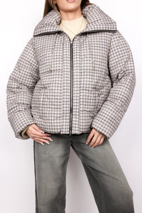 High Mock Full Zip Puffer Jacket