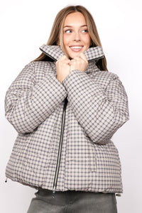 High Mock Full Zip Puffer Jacket