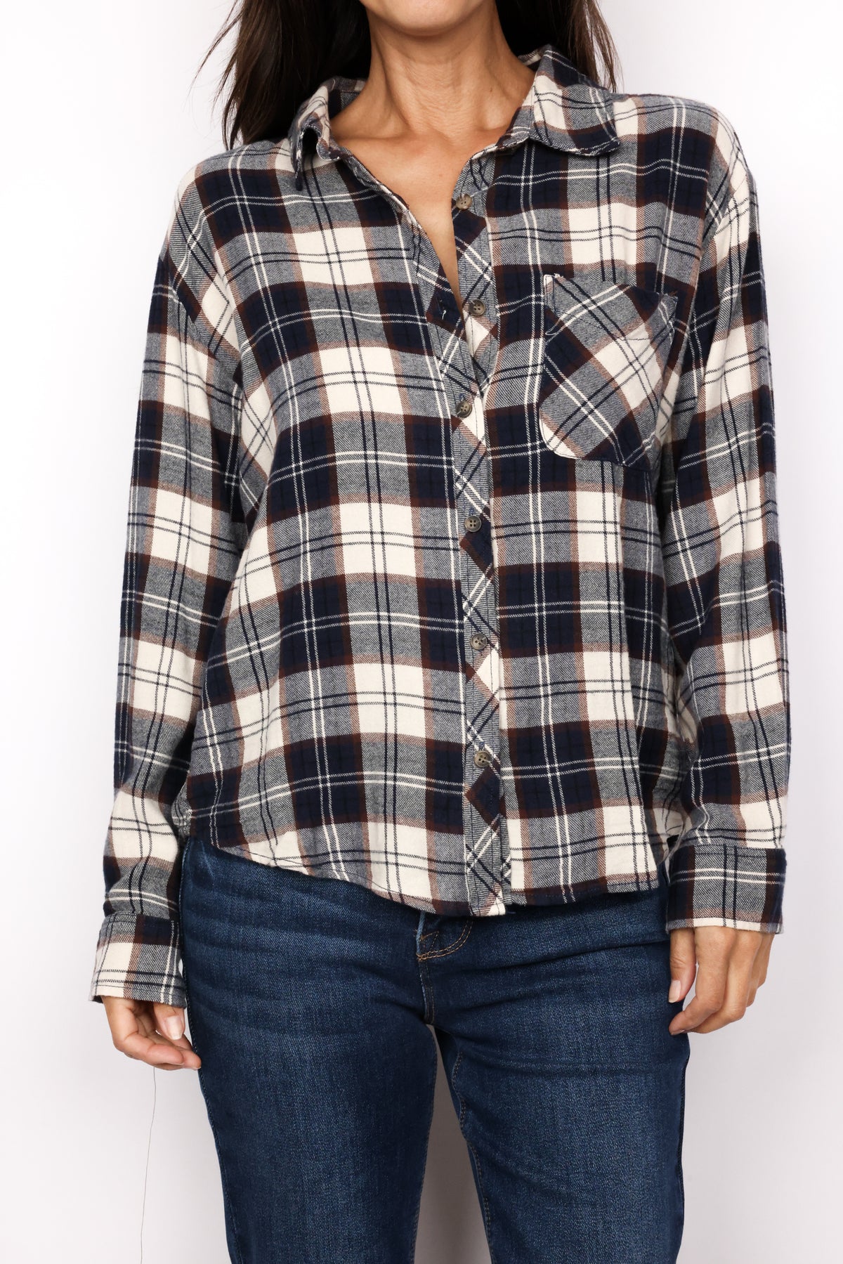 LEXI Plaid Flannel Shirt