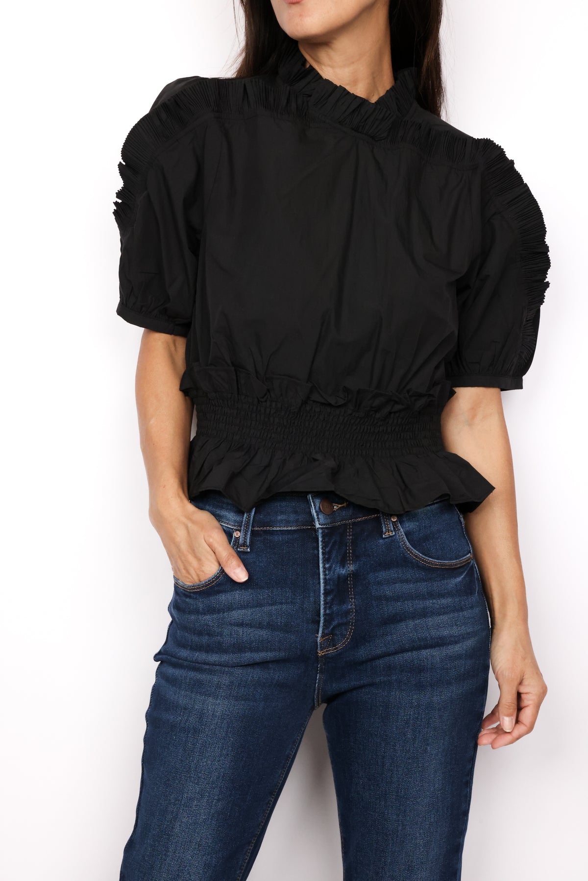Ruffle Detail Top