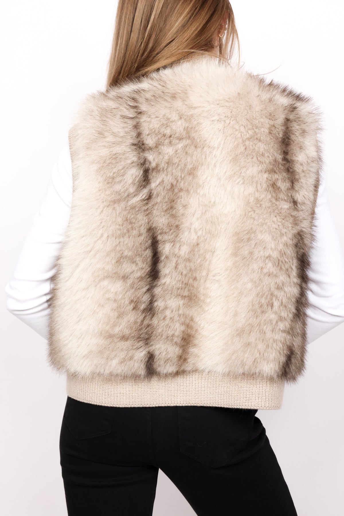 Cross-Fox Knit Vest