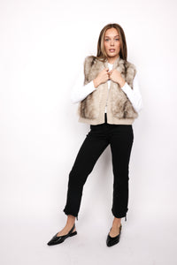 High Rise Crop Straight Pants
