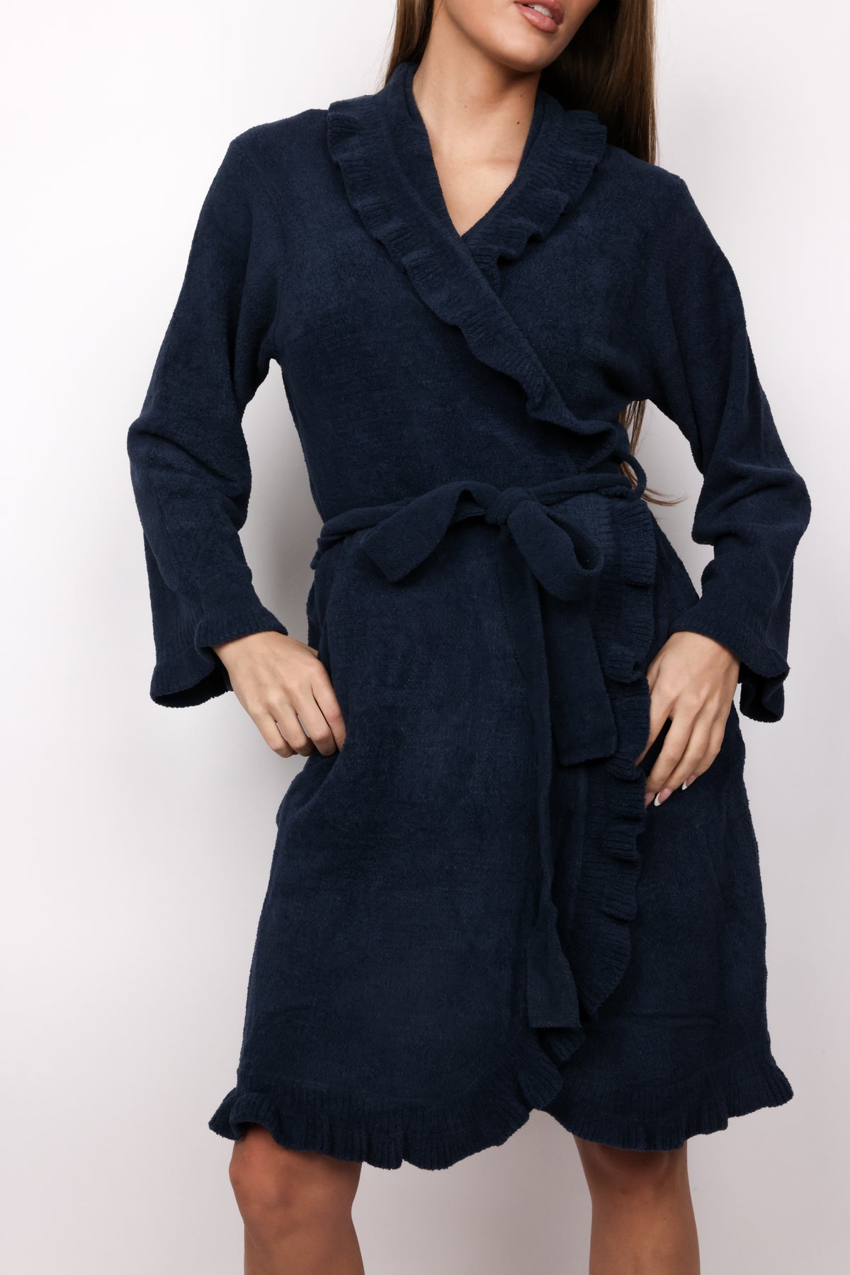 36" Ruffle Chenille Robe